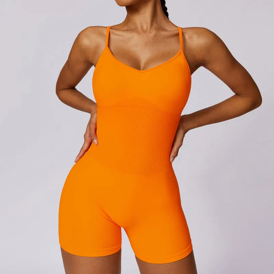 Fitness Seamless Beauty Back Yoga Jumpsuit